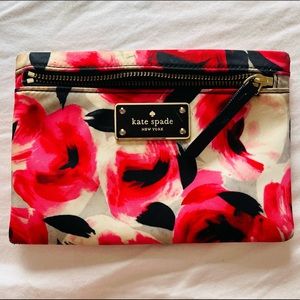 Kate spade floral pouch